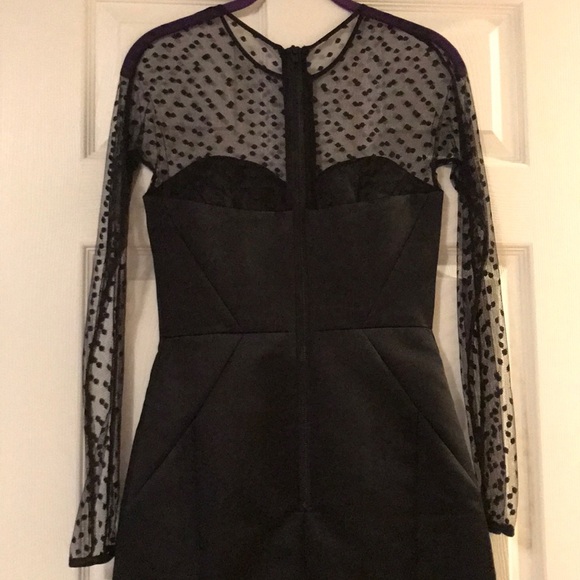 Milly Polka Dot Black Dress - Picture 3 of 4